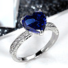 Brass Micro Pave Cubic Zirconia Finger Rings for Women FS-WGC99AF-14-1