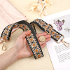 Rhombus Pattern Polyester Adjustable Bag Handles FIND-WH0129-26A-3