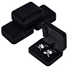Velvet Cufflink Gift Storage Boxes CON-WH0112-079A-1