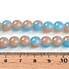 Baking Painted Imitation Jade Glass Round Bead Strands DGLA-N003-8mm-06-4