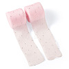 2Rolls Polyester Hot-fix Rhinestone Raw Edges Ribbon OCOR-TA0003-95E-3