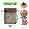 30Pcs Gold Stamping Moon Star Organza Drawstring Gift Bags ABAG-TA0002-21E-4