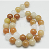 Natural Topaz Jade Beads Strands G-G150-6mm-1-1