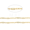 Rack Plating Brass Oval & Ring & Rectangle Link Chains CHC-I040-15G-2