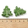 Christmas Tree Polymer Clay Rhinestone Beads CLAY-NH0001-14F-4