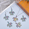 Plated Alloy Pendants FIND-CA0008-28-5