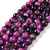 Natural Fire Crackle Agate Bead Strands G-K166-06F-10mm-01-2