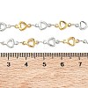 Two Tone 304 Stainless Steel Triangle Link Chain Necklaces for Women NJEW-G201-01GP-5