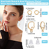 22 Pairs 2 Colors Brass Earring Hooks DIY-CN0002-61-2