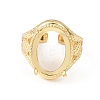 Long-Lasting Plated Brass Solitaire Ring Settings KK-D160-03G-B-1-2