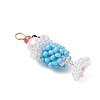 Glass Seed Beaded Pendants PALLOY-MZ01269-02-2