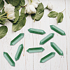 10Pcs Faceted Natural Green Aventurine Beads G-SC0001-62-3