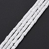 Glass Silk Stain Style Beads Strands GLAA-N047-001A-07-2