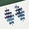 430 Stainless Steel Dragonfly Dangle Earrings EJEW-A137-04P-02-2