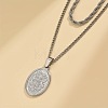 304 Stainless Steel Rope Chain Double Layer Necklaces WG0A8AC-01-4