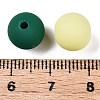 Rubberized Style Imitated Silicone Acrylic Beads MACR-T048-01C-09-3