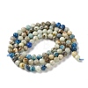 Natural Blue Azurite Beads Strands GG-CBAE031-A03-4mm-3