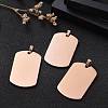 Ion Plating(IP) 304 Stainless Steel Pendants LS-STAS-I311-03A-RG-7