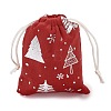 Silver Stamping Christmas Velvet Storage Bags ABAG-Q053-01A-01C-2