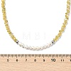 Natural Cultured Freshwater Pearl & Glass Beaded Necklaces for Women NJEW-JN06080-5