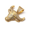 Brass Micro Pave Clear Cubic Zirconia Pendants KK-H267-060C-G-2