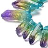 Natural Quartz Crystal Dyed Beads Strands G-I345-02G-3
