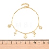 Brass Charm Bracelets BJEW-F545-01A-G-3