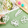6Pcs 6 Style PP Plastic Cookie Cutters BAKE-SD0001-02-3