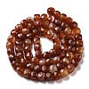 Natural Banded Agate/Striped Agate Beads Strands G-G005-B02-01-3