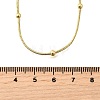 3MM Brass Round Ball Snake Chain Necklaces NJEW-M108-03G-3