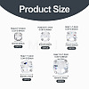 100Pcs 5 Styles Flat Round Sew on Rhinestone KK-TA0008-97-4
