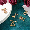  Jewelry 10 Sets 5 Styles Brass Toggle Clasps KK-PJ0001-25-16