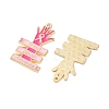 Breast Cancer Awareness Ribbon Zinc Alloy Enamel Pendants ENAM-I079-02G-04-2