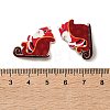 Christmas Theme Schima Wood Beads WOOD-F018-06-3