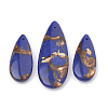 Assembled Bronzite and Lapis Lazuli Pendants G-S328-003L-2