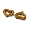 Heart Shape Polymer Clay Rhinestone Beads CLAY-NH0001-09A-04-3