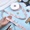 1Roll Single Face Printed Polyester Satin Ribbon SRIB-CY0001-47B-3