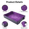 Desktop PU Leather Magnetic Storage Trays for Keys Trinkets Small Items CON-WH0107-138B-4