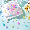 450Pcs 9 Colors Transparent Acrylic Beads Caps OACR-TA0003-07-5