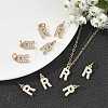 SHEGRACE Brass Micro Pave Clear Cubic Zirconia Pendants XGRQ29546-394G-R-5
