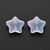 Two Tone Transparent Spray Painted Glass Beads GLAA-T022-25-C07-3