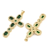 Brass Micro Pave Cubic Zirconia Pendants CU-CBADC6C-13G-05-2