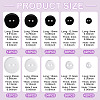 2-Hole Flat Round Resin Sewing Buttons For Costume Design BUTT-TA0001-62-4