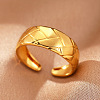 304 Stainless Steel Cuff Rings FS-WGFBCF4-17-1