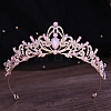 Alloy Rhinestone Crown Hair Bands for Woman Girls PW-WGB2F57-21-1