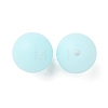 Luminous Round Food Grade Silicone Beads SIL-TAC0007-04B-2