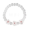 Crystal Glass Beaded Stretch Bracelets for Women BJEW-JB12791-01-2