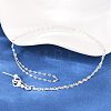 1.5MM Adjustable Slider Brass Dapped Chain Necklaces for Men Women NJEW-L012-10S-2