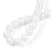 Electroplate Opaque Glass Beads Strands LS-GLAA-T032-P10mm-AB02-5