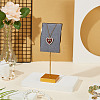 Velvet & Alloy Earrings Display Stands ODIS-WH0061-69B-4